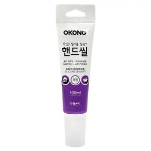 오공 욕실용 실리콘 핸드씰 투명 100ml 1개