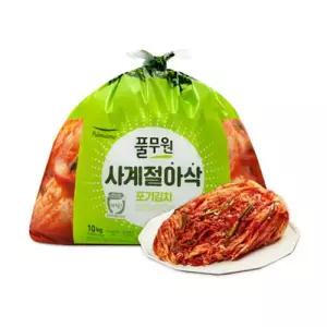 풀무원 사계절 아삭 포기김치 10kg(고급 국내산 HACCP 인증 김치)1세트