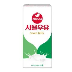 서울우유 흰우유 1L  안심하고 마시는(고급 멸균우유)10입 1상자