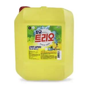 메온셀 애경 트리오 업소용 대용량 설거지 주방세제 12kg/용/세제/주방/세정제/기름 /강력한/말통/락스/
