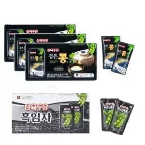 삼육두유 블랙푸드 세트 총 80팩 (검은콩과칼슘 두유 3박스(60팩)+흑임자 두유 1박스(20팩))