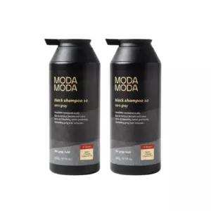 모다모다 블랙 샴푸 10 제로 그레이 염색 새치 300g 2개