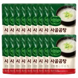CJ제일제당 비비고 사골곰탕 500g 18입 1상자(고급 즉석국)