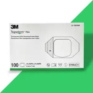 3M 테가덤 1624W 6cm X 7cm 100매입 1박스 상처 필름 드레싱 밴드