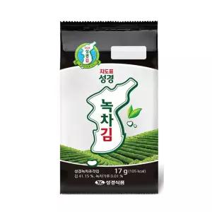 지도표 성경김 녹차 식탁김 소 17g 30개 한박스
