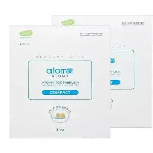 애터미 콤팩트 칫솔 1set (8개) X 2box (총 16개)(AD)