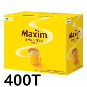 맥심 모카골드 마일드 400T 커피믹스 대용량 인스턴트 커피스틱 부드러운 향기 Mocha Gold Mild 좋은 원두 깊고 풍부한 맛