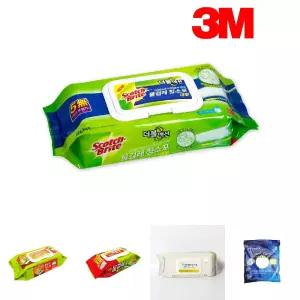 3M 스카치 브라이트 물걸레 청소포 더블액션 대형 (6387)/물티슈/청소/일회용/물걸래/물청소포/밀대/찌든때