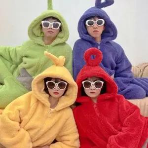 텔레토비 잠옷 선물  재미있는 웃긴 우정 커플 연말 모임 이벤트  킹받는