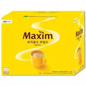 맥심 깊고 풍부한 모카골드 스틱 커피믹스 대용량 400T