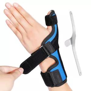 DrFinger Thumb Spica 스플린트 브레이스 핏 왼손과 오른손 트리거 엄지와 손목 지지 De Quervains용 엄지