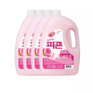 피죤 섬유유연제 핑크로즈 2500ml 4개