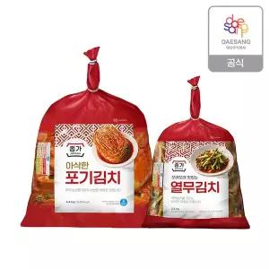 종가집 종가 아삭한 포기김치 4.4kg + 열무 2.5kg