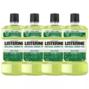 리스테린 내추럴 그린티 마일드 구강청결제 750ml x 4개
