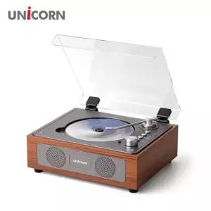 지니큐 유니콘 엔틱 레트로 블루투스 휴대용 무선CD플레이어 전용리모컨 MF-500CD
