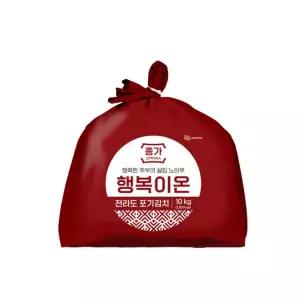 대상 종가 전라도 행복이온 포기김치 10kg, 1입(고급 국내산 김치)