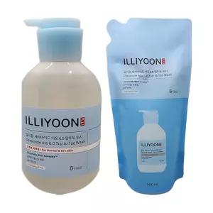 일리윤 세라마이드 아토 6.0 탑투토 워시 본품 500ml + 리필 500ml 올인원 바디워시 1세트 S1