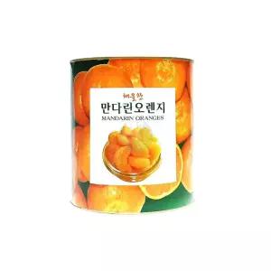 해울찬 밀감캔 3KG X 6개 후르츠통조림 술안주 캔과일 토핑용 과일안주