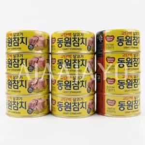 동원참치 살코기 라이트스탠다드 150g 12캔 참치캔 통조림 최신제조