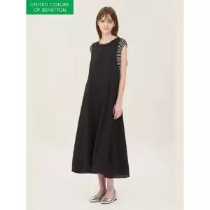 [베네통]스트라이프 레이어 원피스 BAOPA3631_P422329584