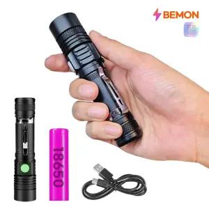 82g 가벼운 초강력 LED 손전등 충전식 휴대용 후레쉬 괴물 써치라이트