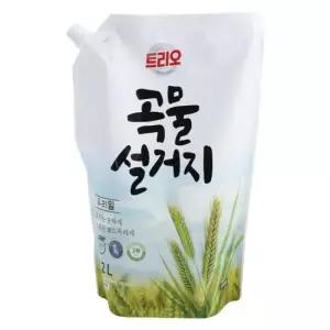 주방세제 트리오 곡물 우리밀 리필 1.2L