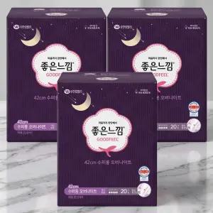 좋은느낌 3개 수퍼롱 오버나이트 20p 오리지날