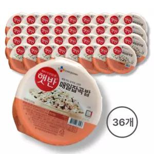 CJ 햇반 잡곡밥 210G, 36개