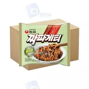 MZ농심 올리브 짜파게티 140g 40봉 짜장라면 봉지면