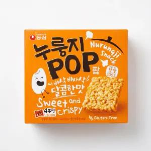 농심 누룽지팝 찹쌀 한입 달콤한맛, 142g, 8개