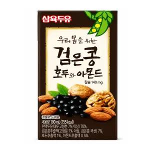 삼육두유 검은콩호두와아몬드 190ml x 64팩