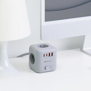 멜리언스 UBS C타입 4구 PD30W 고속 큐브 멀티탭
