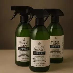 편백탈취제 (편백휴연) 차량 밀폐공간 피톤치드 탈취제 편백수 500ml