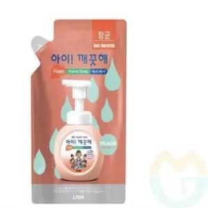 손세정제 200mL 리필 복숭아향 버블핸드워시 손비누 손세정제리필 거품비누