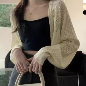 소재 볼레로 가디건 여름 시원한 얇은 여자 펀칭