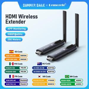 Lemorele 5G 200M 무선 HDMI 송기  용 블루투스 PC TV 프로젝터