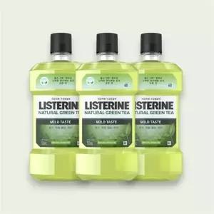 리스테린 내추럴 그린티 마일드 750ml x3