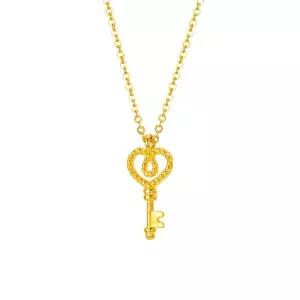 [삼성금거래소 MELORA] L컬렉션 24K 하트 열쇠 MOM 목걸이 3.75g