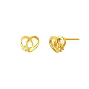 [삼성금거래소 MELORA] O컬렉션 24K 하트 사과 귀걸이 1.3g