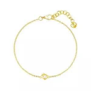 [삼성금거래소 MELORA] O컬렉션 24K 하트 큐빅 사과 팔찌 2.08g