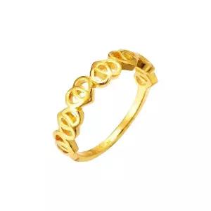 [삼성금거래소 MELORA] O컬렉션 24K 하트패턴 반지 3.29g