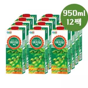 베지밀 달콤한 베지밀B 대용량두유 950ml 12팩 음료수 단백 건강