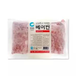 (냉동) 대상 청정원 고소하고 바삭한 베이컨 1kg