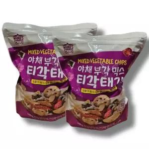 마마스초이스 야채부각 믹스 티각태각 450g 2개 코스트코 전통 부각 김 연근 안주 간식