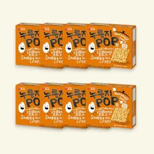 농심 누룽지팝 찹쌀 한입 달콤한맛, 142g, 8개