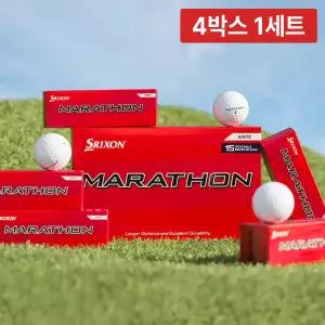 [아웃도어스/던롭]4박스 총60구/던롭 스릭슨 마라톤 롱 디스턴스 2피스 골프공