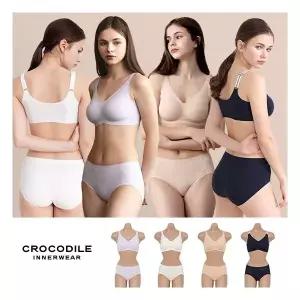 [크로커다일 언더웨어 ] 크로커다일 스트랩 감탄브라 4세트 (여성속옷세트, 브라팬티세트, 크로커다일감탄,