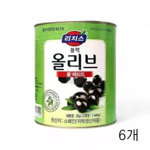 리치스 블랙올리브 홀 피티드 3KgX6개 대용량 업소용 [BDI48155]