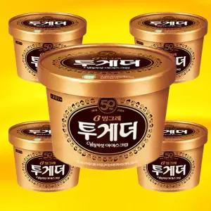 통아이스크림 빙그레 투게더 아이스크림 바닐라 우유맛 아이스크림 5개