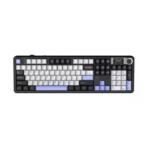 AULA F108Pro 유무선 LCD 기계식 아우라 독거미 키보드 국내 오로라 블랙, 저소음 바다축